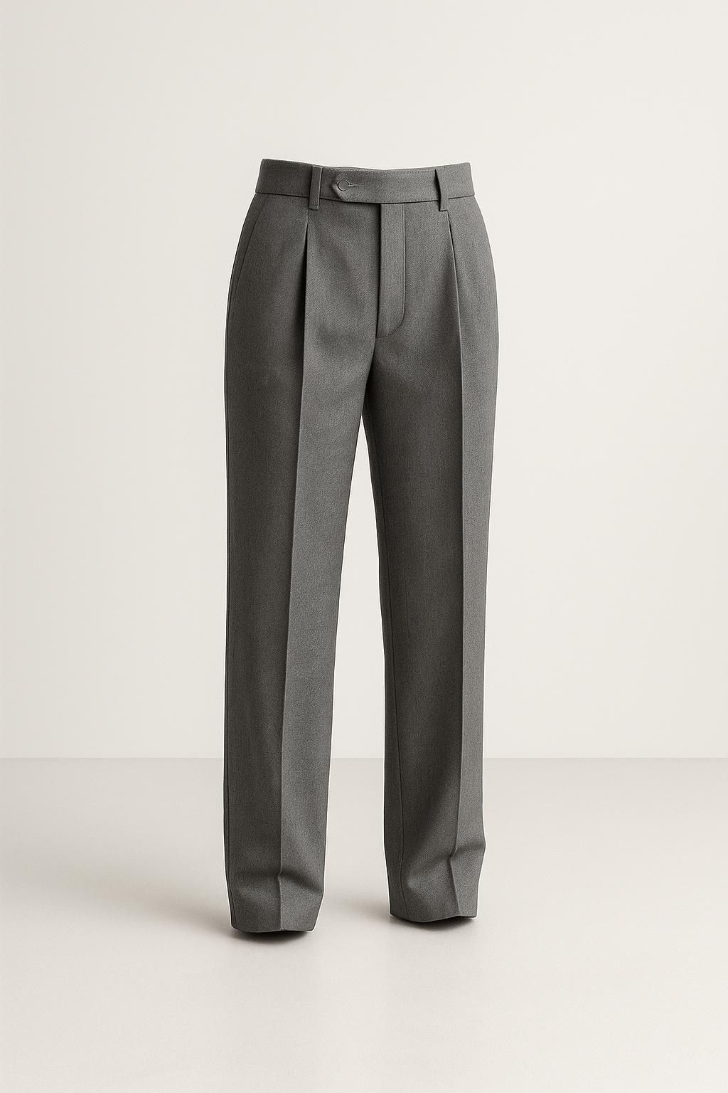 Wool Pleated Trouser